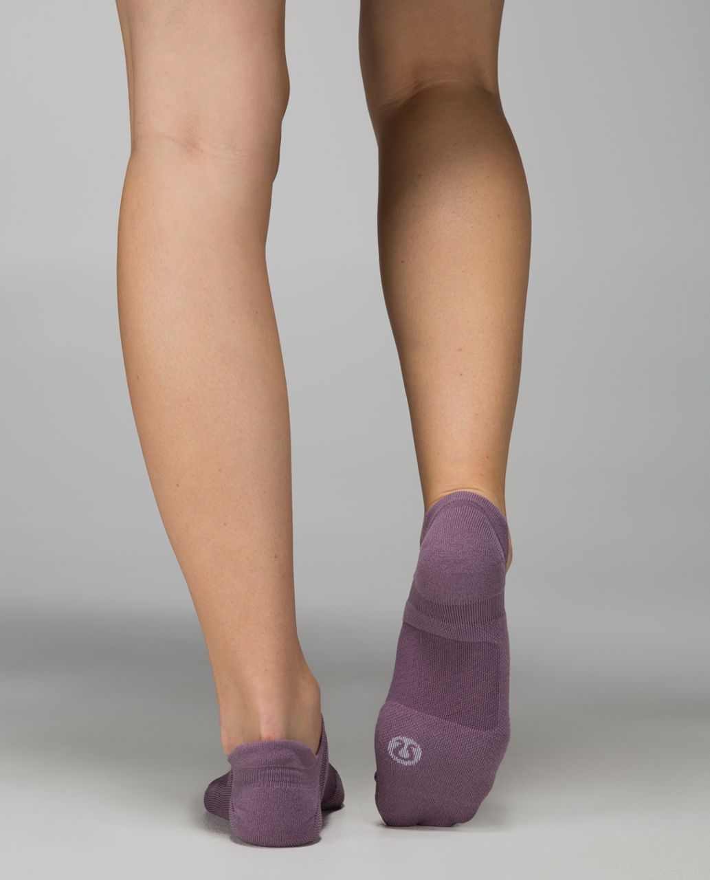 Lululemon Women's Ultimate No Show Run Sock *Silver - Classic Chevron Purple Fog