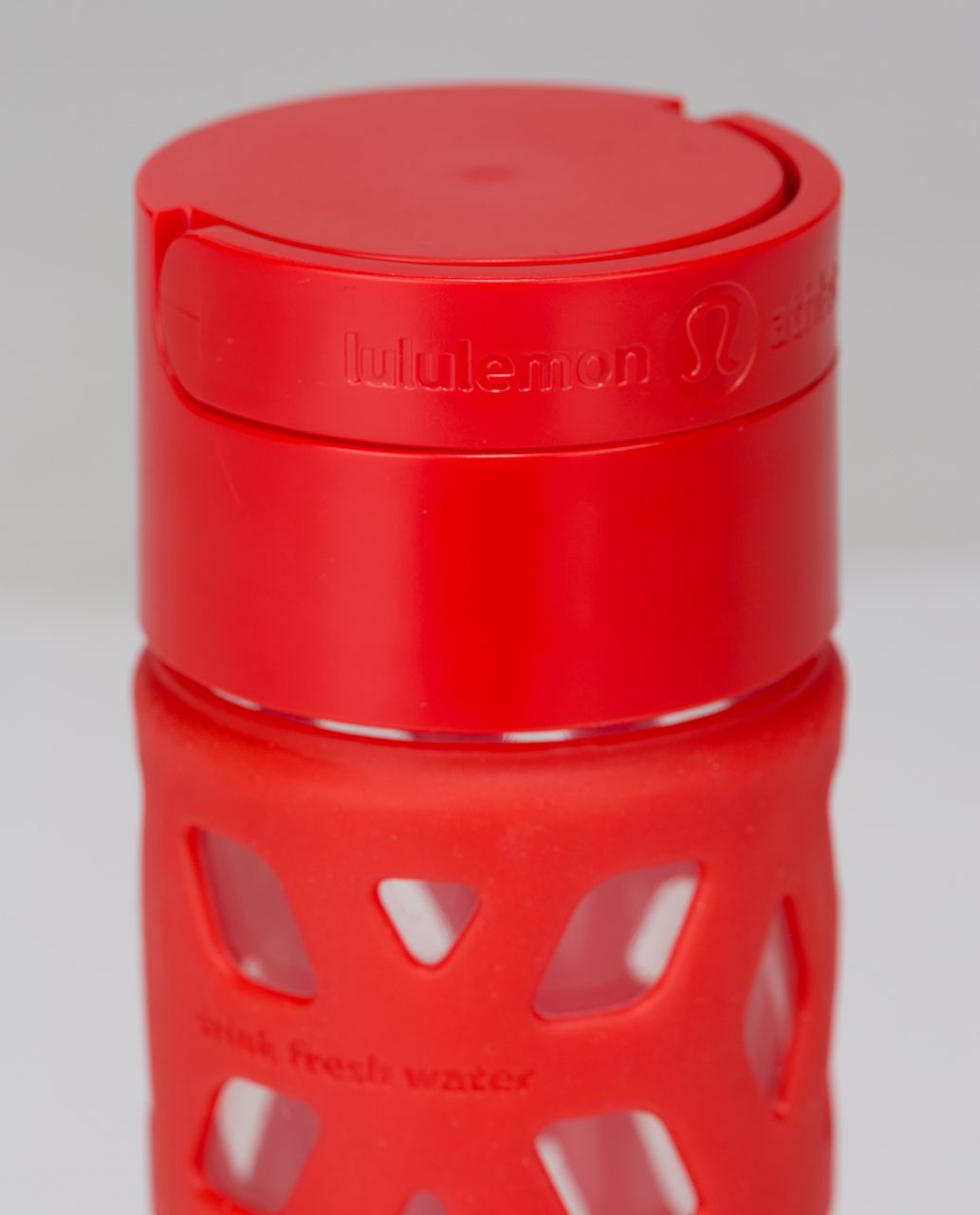 Lululemon Pure Focus Glass Water Bottle - Flaming Tomato