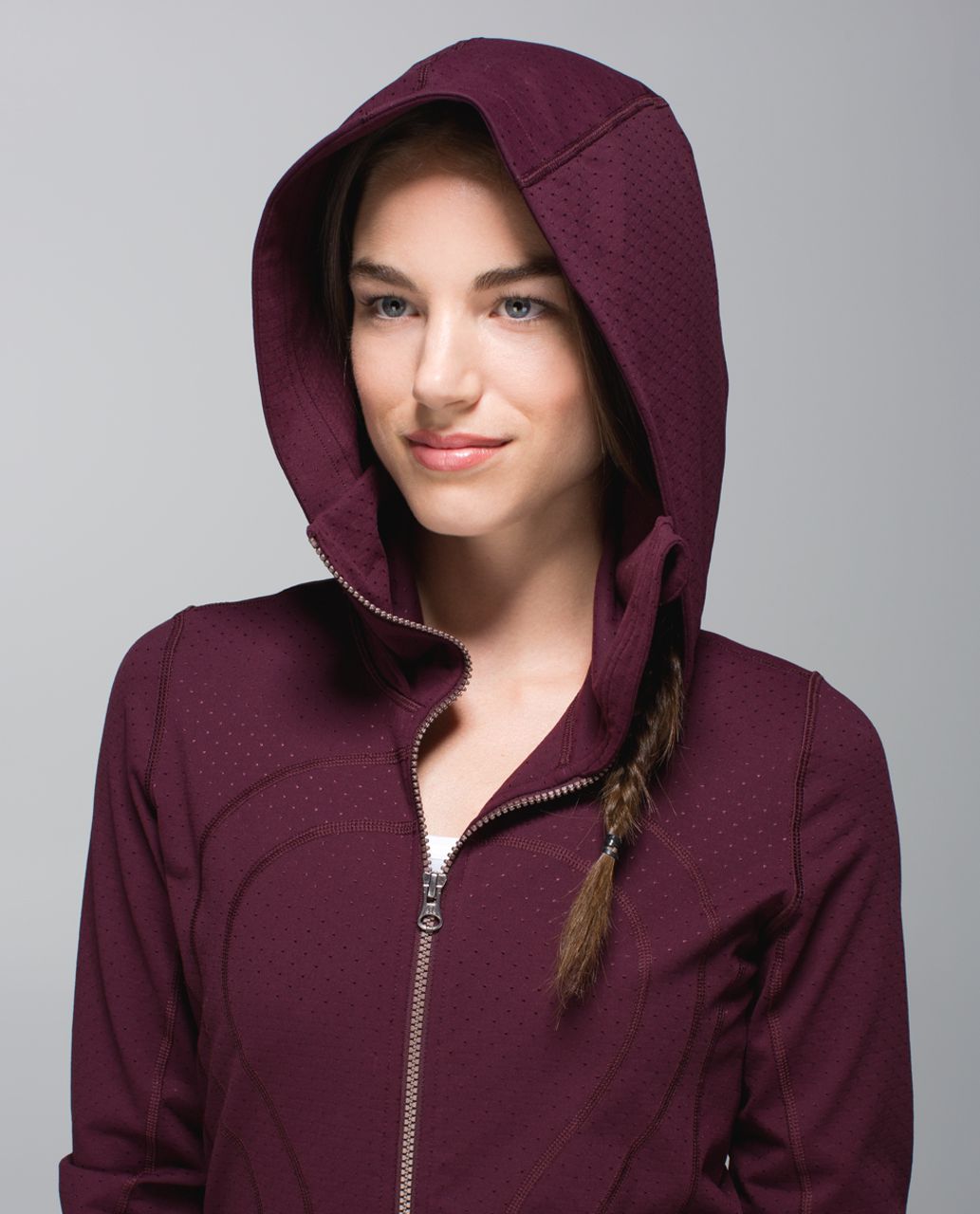 Lululemon heathered plum Hooded Stride Jacket, size 4, $48 (retail