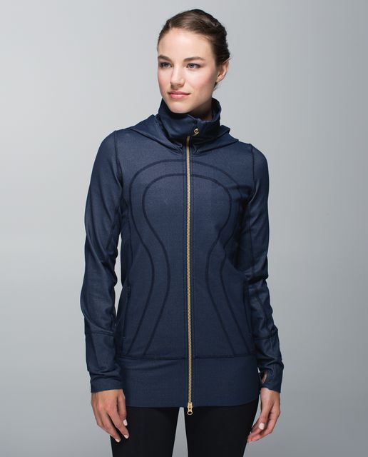 Lululemon Stride Jacket - Black Stripes Galore / Black - lulu fanatics