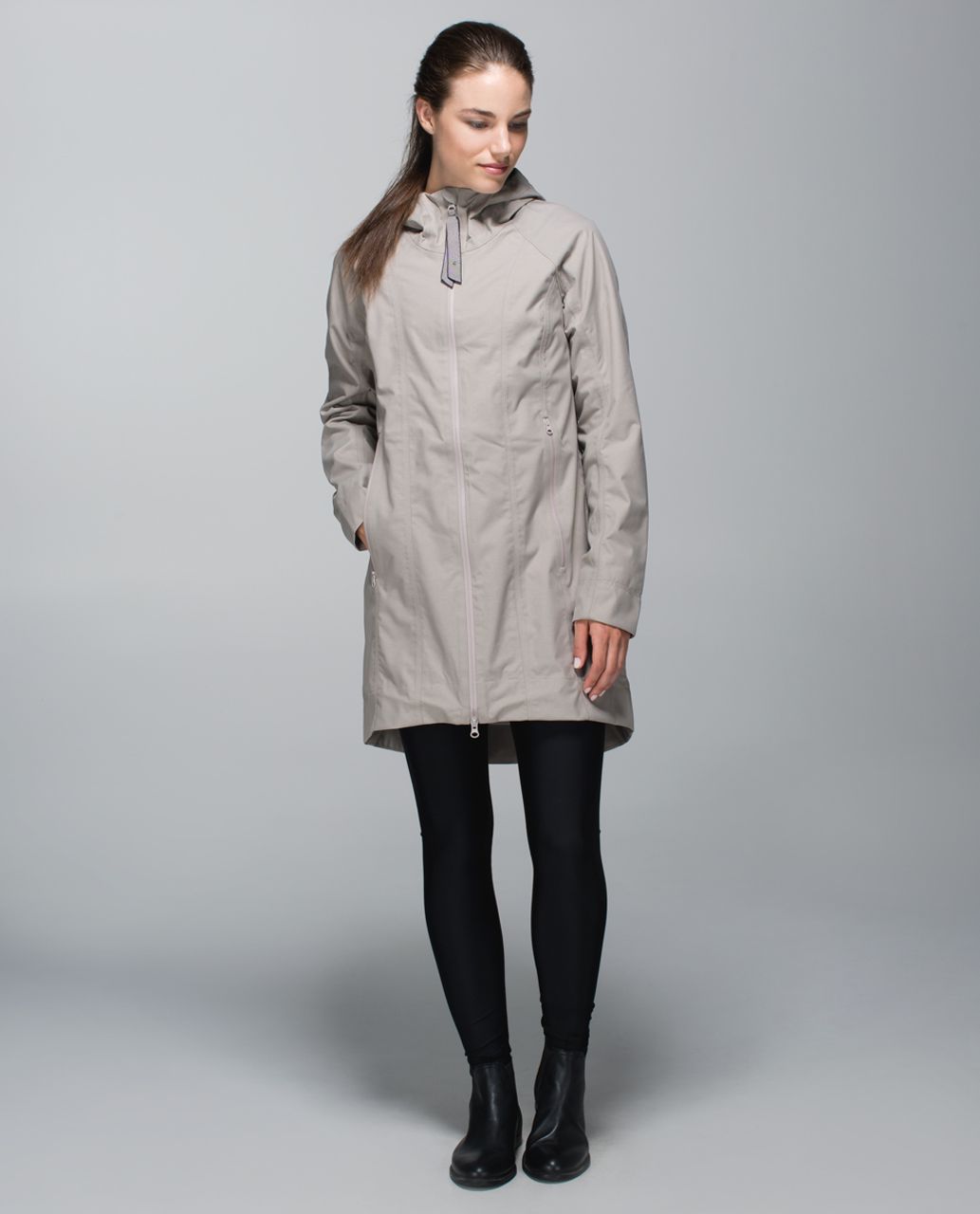 lululemon grey rain jacket