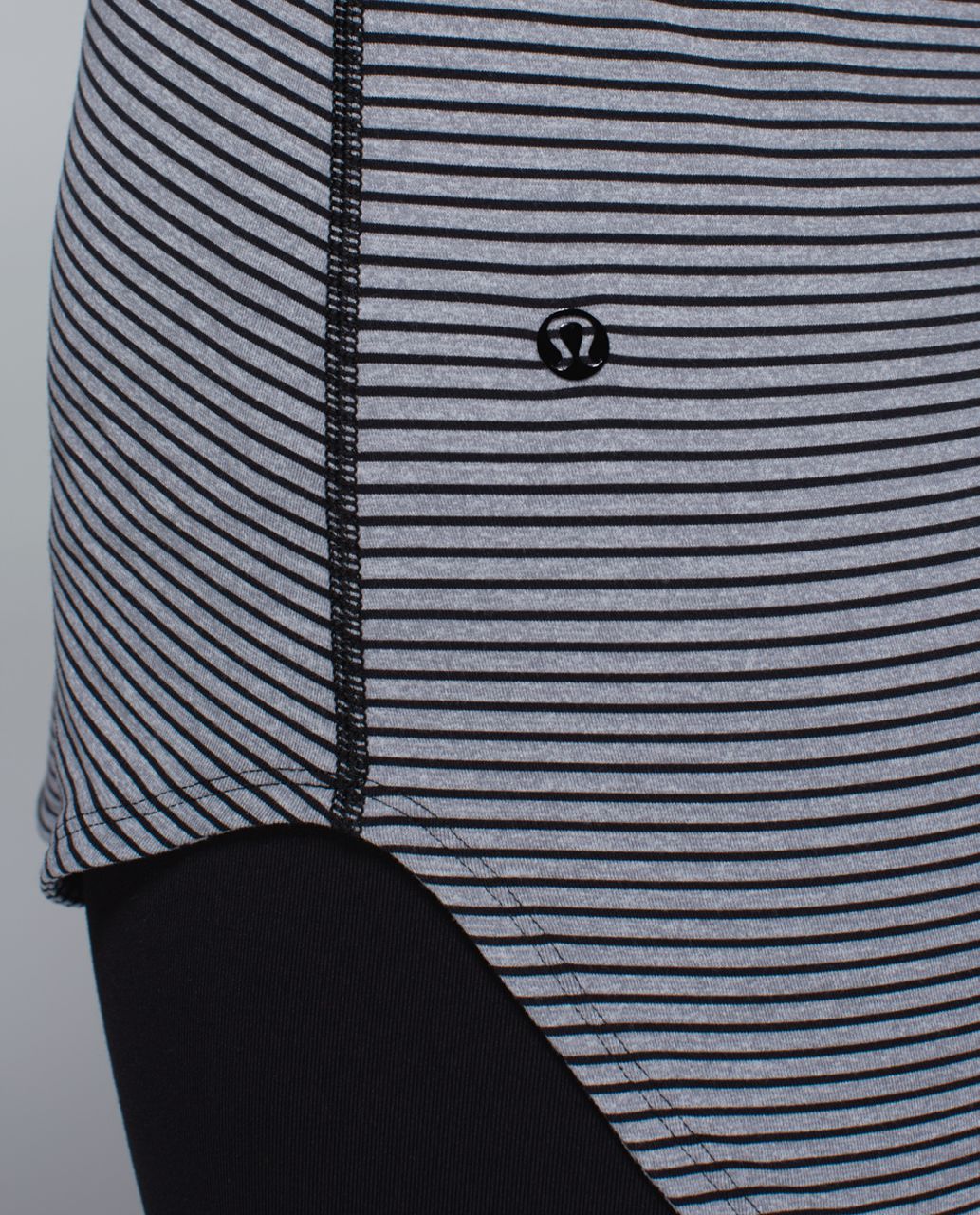 Lululemon Awesoma Henley - Hyper Stripe Black Heathered Slate