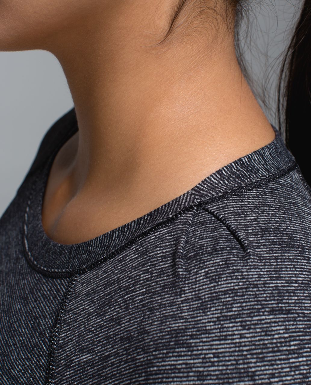 Lululemon Race Your Pace Long Sleeve - Wee Stripe Black Heathered Black