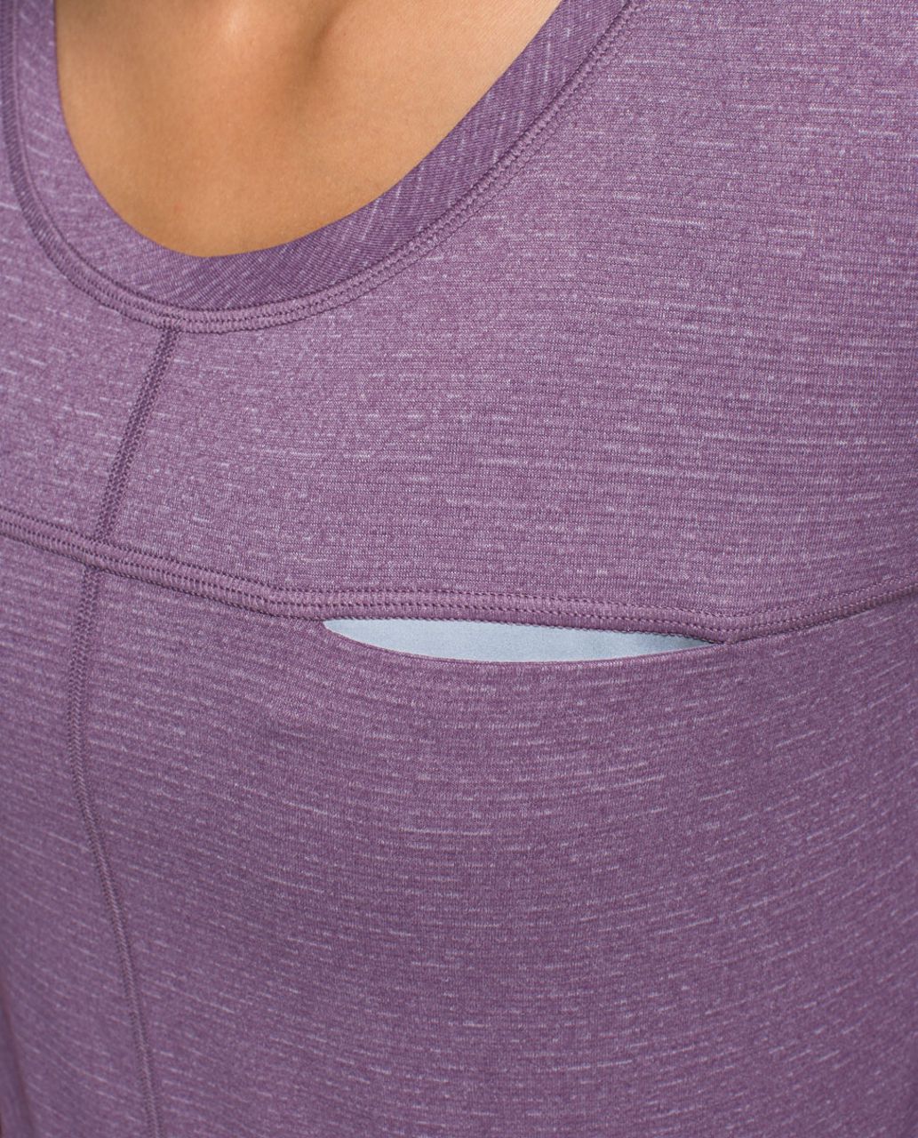 Lululemon Run Away Tee - Heathered Purple Fog