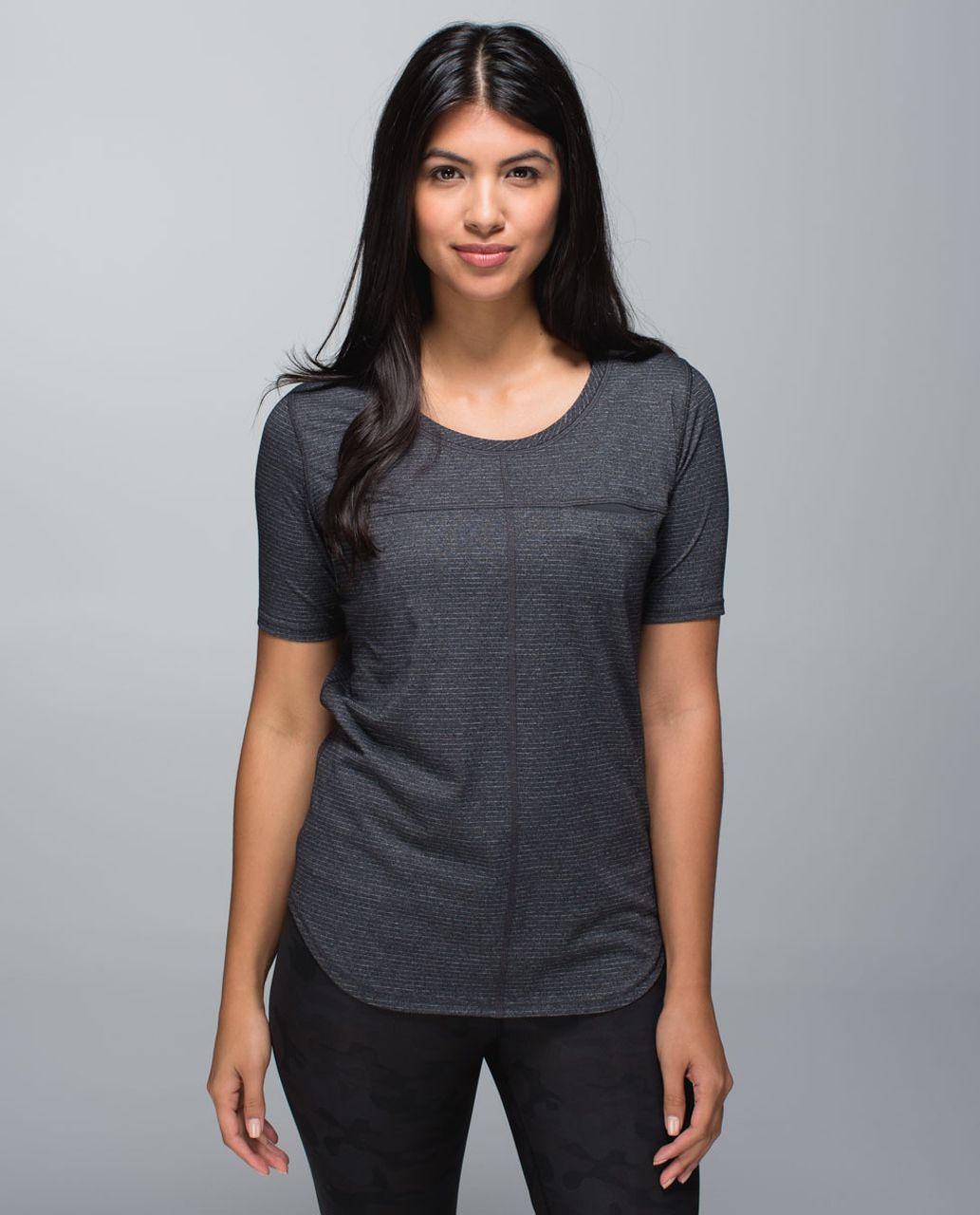 Lululemon Run Away Tee - Heathered Black