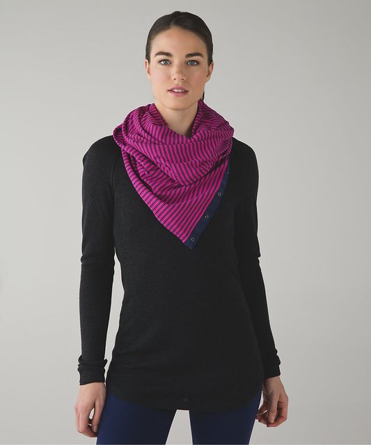 Lululemon Vinyasa Scarf *Rulu - Heathered Pink Taupe - lulu fanatics