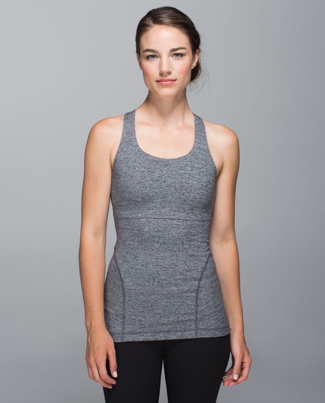 Lululemon Power Up Tank II - Heathered Deep Coal