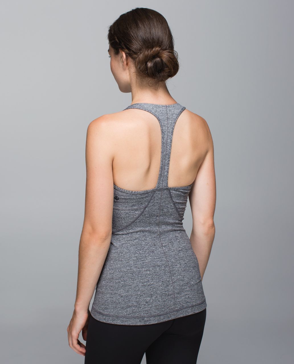 Lululemon Power Up Tank II - Heathered Deep Coal