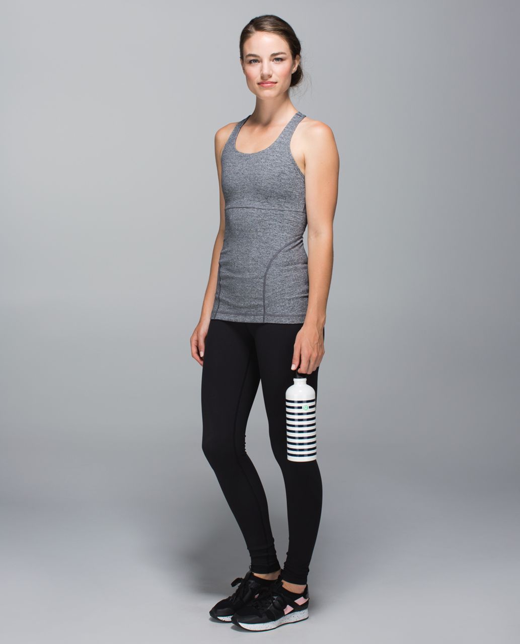 Lululemon Power Up Tank II - Heathered Deep Coal