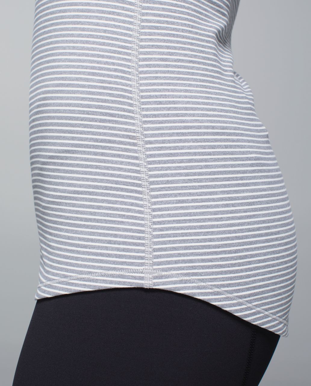 Lululemon Run:  First Base Tank - Hyper Stripe Heathered Slate Ghost