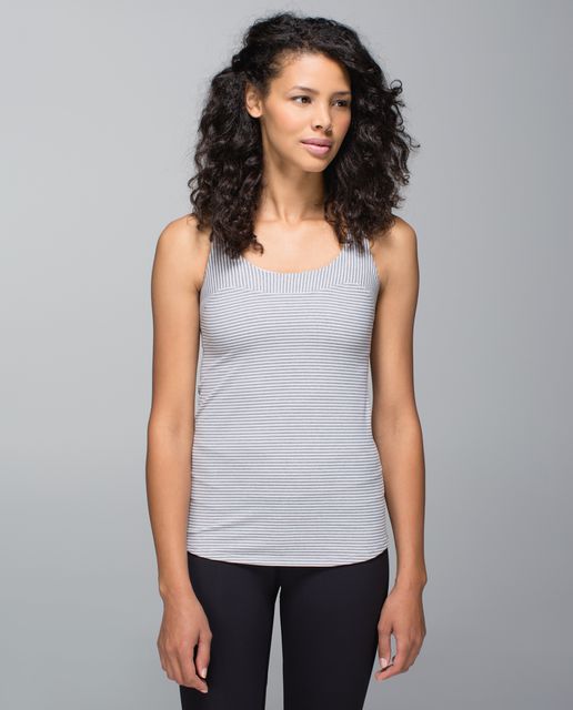 Lululemon Run: First Base Tank - Bold Stripe Mauvelous Heathered Black ...