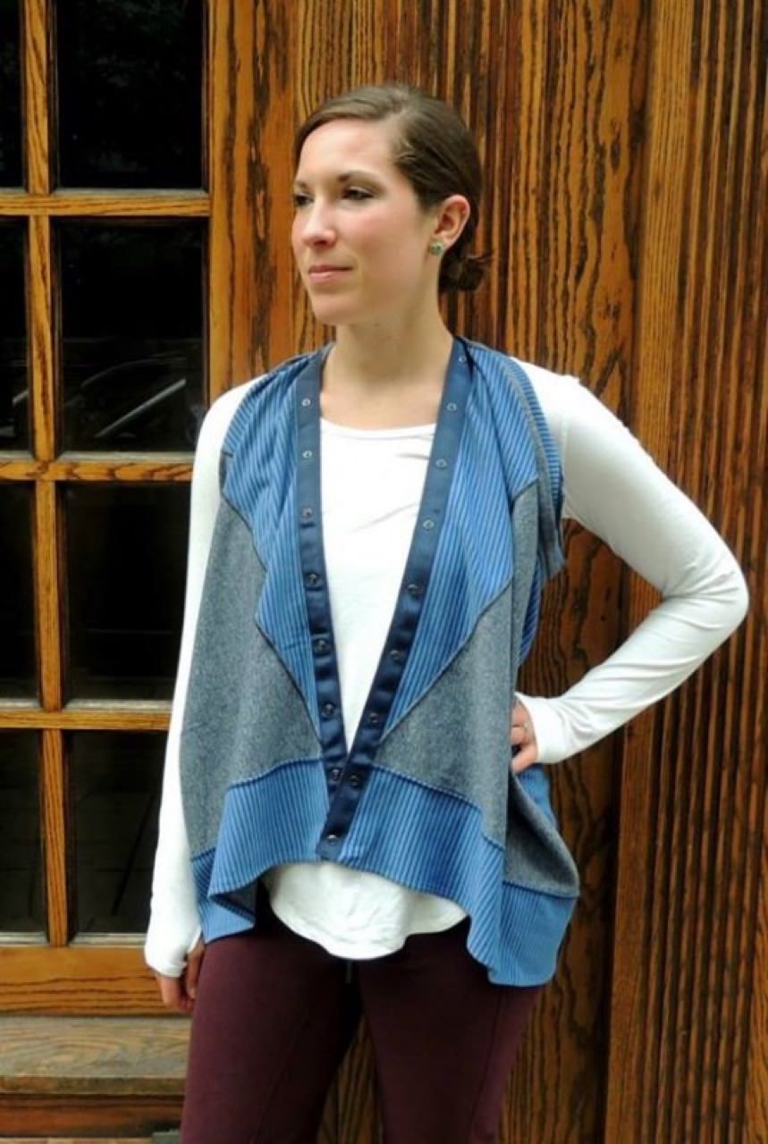 Lululemon Vinyasa Scarf *Quilt - Hyper Stripe Inkwell Rugged Blue / Heathered Inkwell