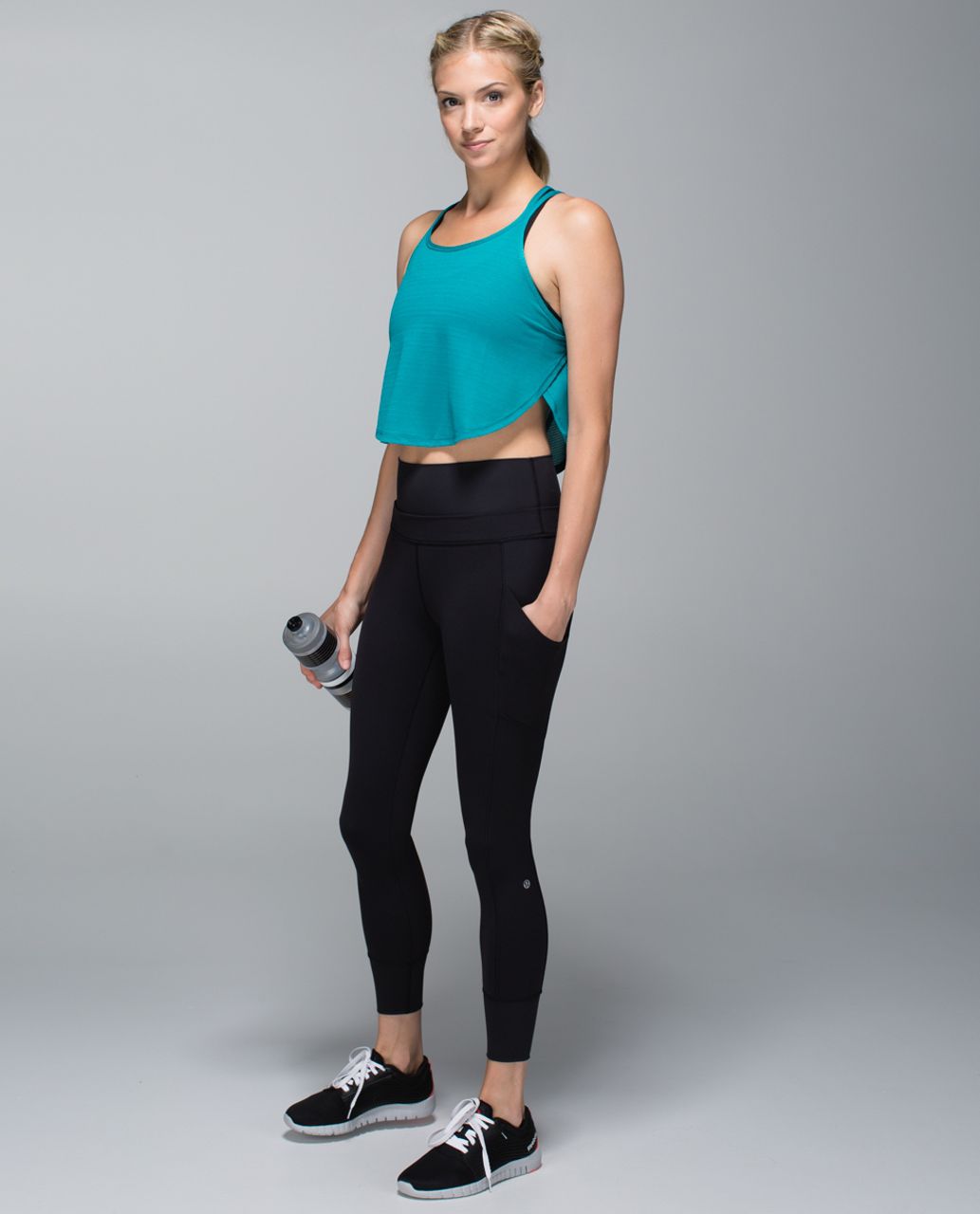 Lululemon On The Run Singlet - Real Teal