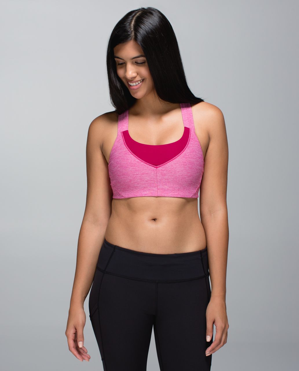 Lululemon On Your Way Bra - Bumble Berry / Heathered Bumble Berry