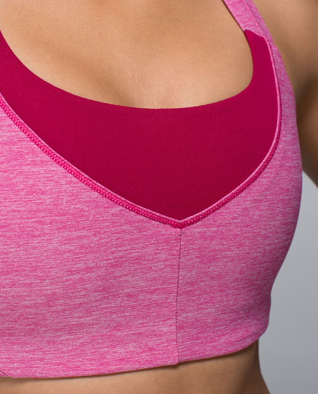 Lululemon On Your Way Bra - Bumble Berry / Heathered Bumble Berry