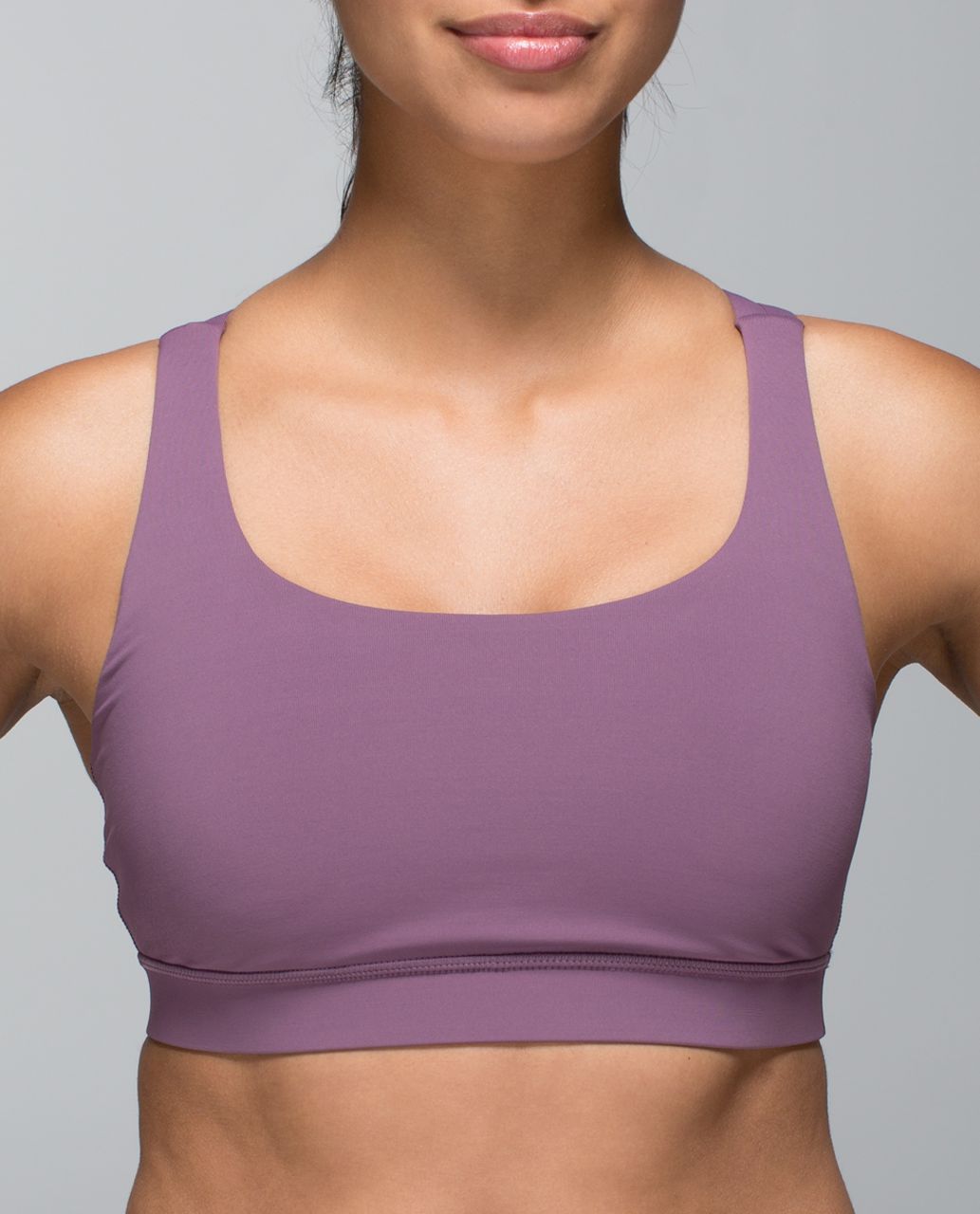 Lululemon Women Sports Bra 6 Purple Energy Lilac Smoke Medium Support  Strappy