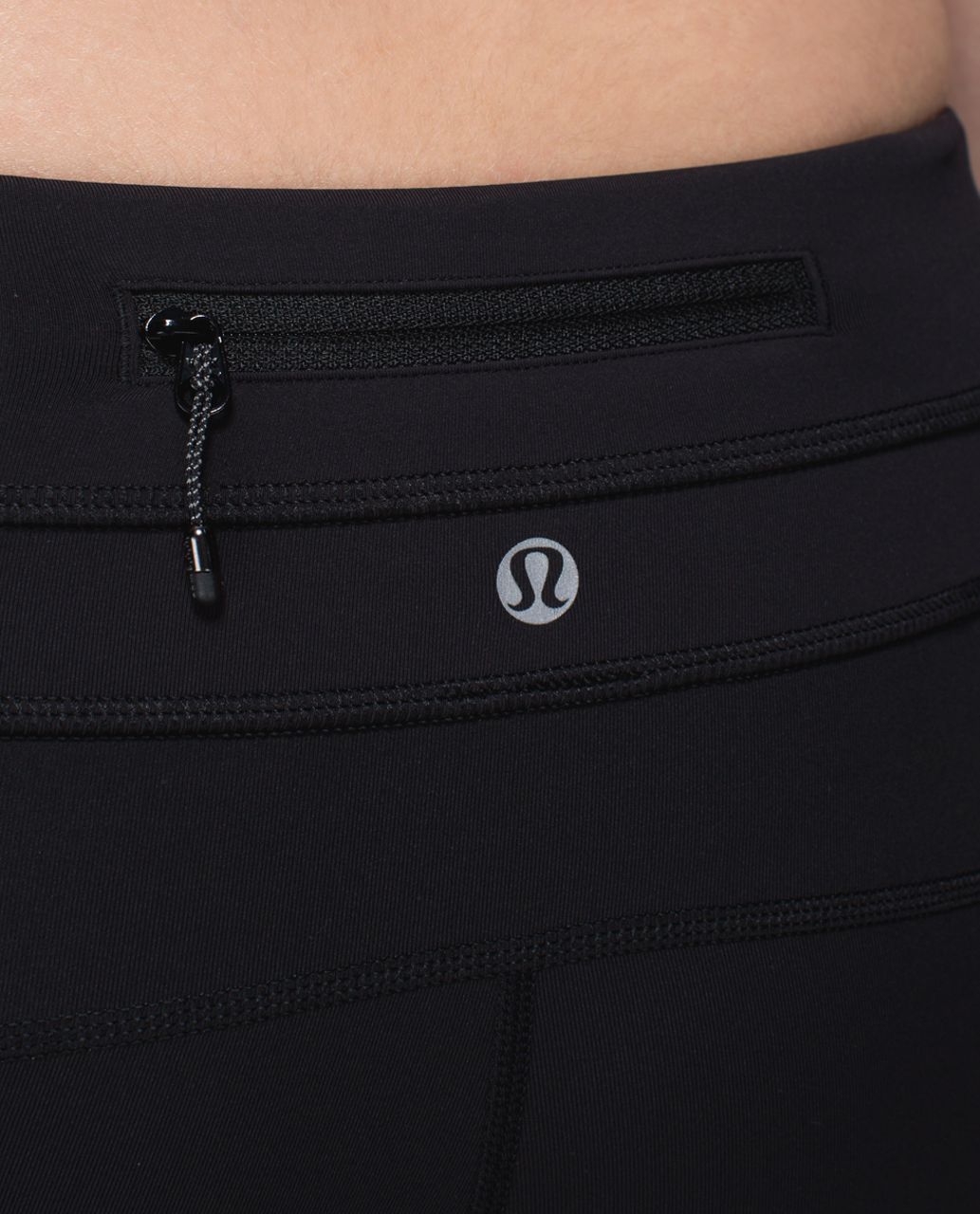 Lululemon Run:  Pace Tight - Sashico Star Embossed Black / Black