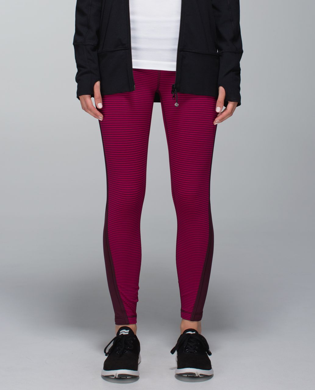 Lululemon Run:  Pace Tight - Hyper Stripe Bordeaux Drama Bumble Berry / Bordeaux Drama