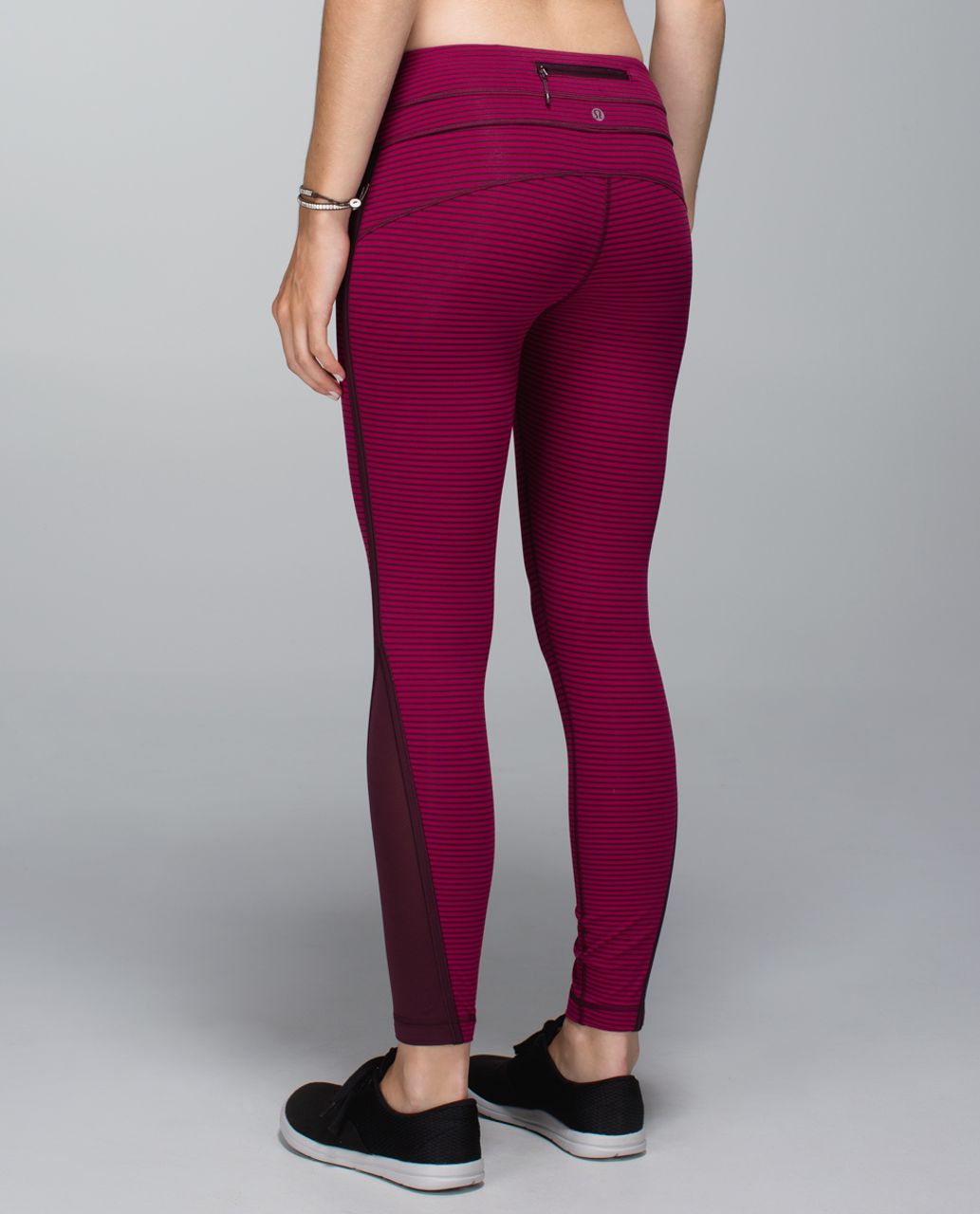 Lululemon Run:  Pace Tight - Hyper Stripe Bordeaux Drama Bumble Berry / Bordeaux Drama