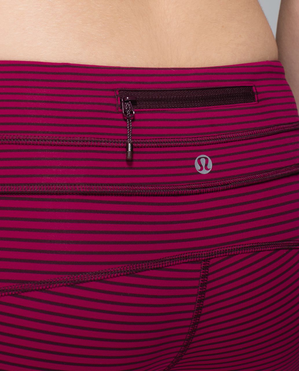 Lululemon Run:  Pace Tight - Hyper Stripe Bordeaux Drama Bumble Berry / Bordeaux Drama