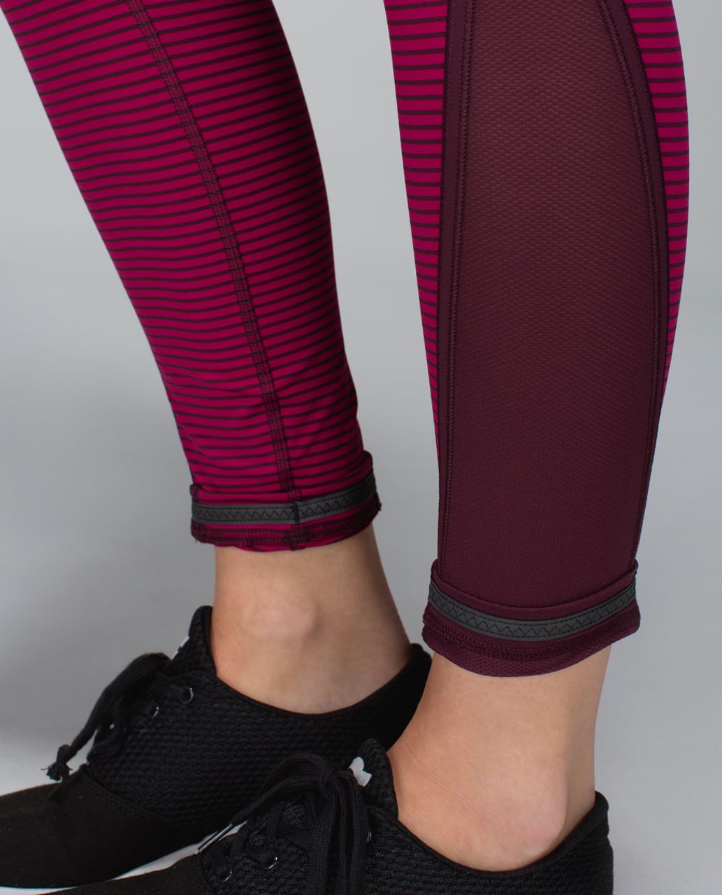 Lululemon Run:  Pace Tight - Hyper Stripe Bordeaux Drama Bumble Berry / Bordeaux Drama