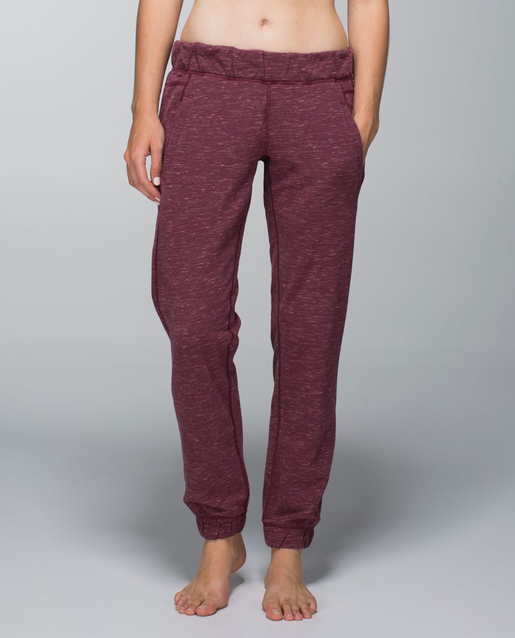 Lululemon Sattva Pant II - Heathered Marled Rust Berry / Rust Berry