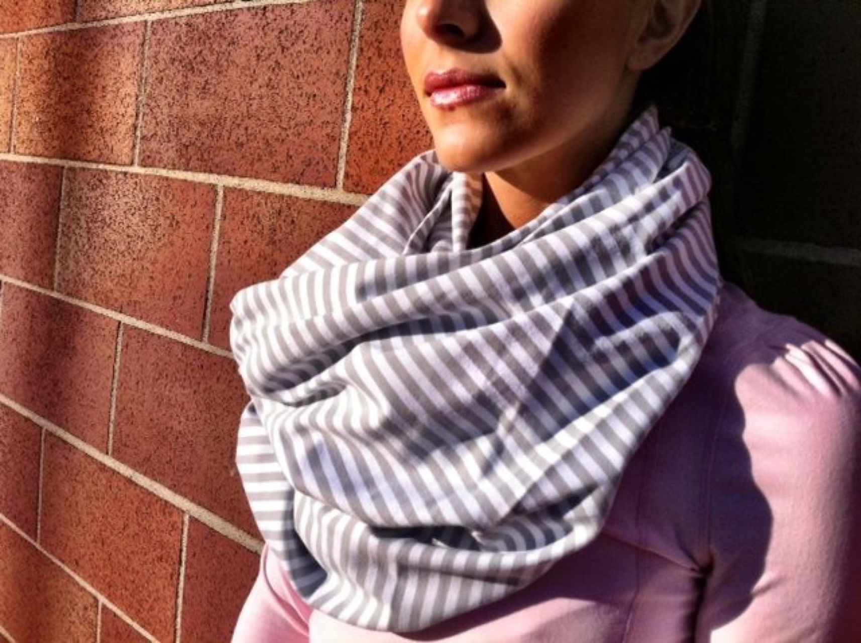 Lululemon Vinyasa Scarf - Silver Spoon Stripe 