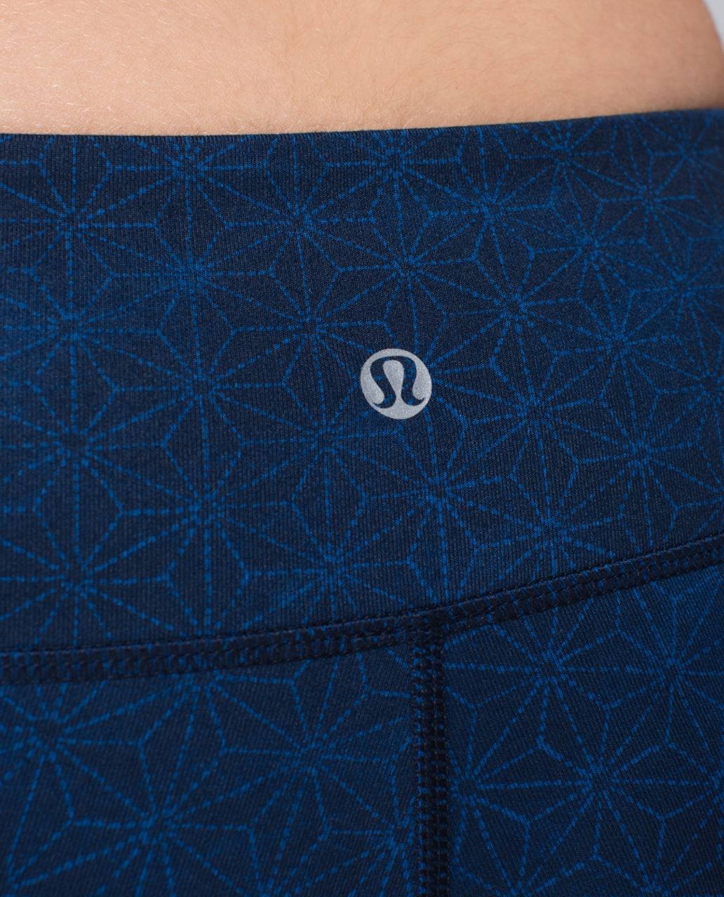 Lululemon Wunder Under Crop II *Full-On Luon (Print) - Sashico Star Inkwell Rugged Blue / Sashico Cross Inkwell Rugged Blue