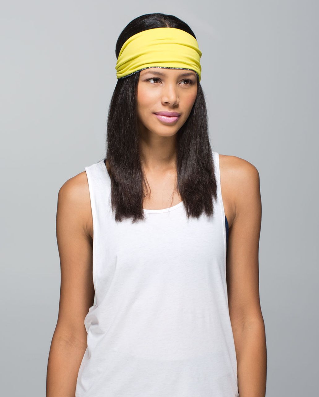 Lululemon Bang Buster Headband *Reversible - Plush Petal Black Ghost / Almost Pear