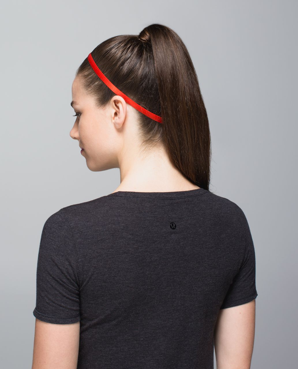 Lululemon Skinniest Satin Pirouette Headband - Flaming Tomato