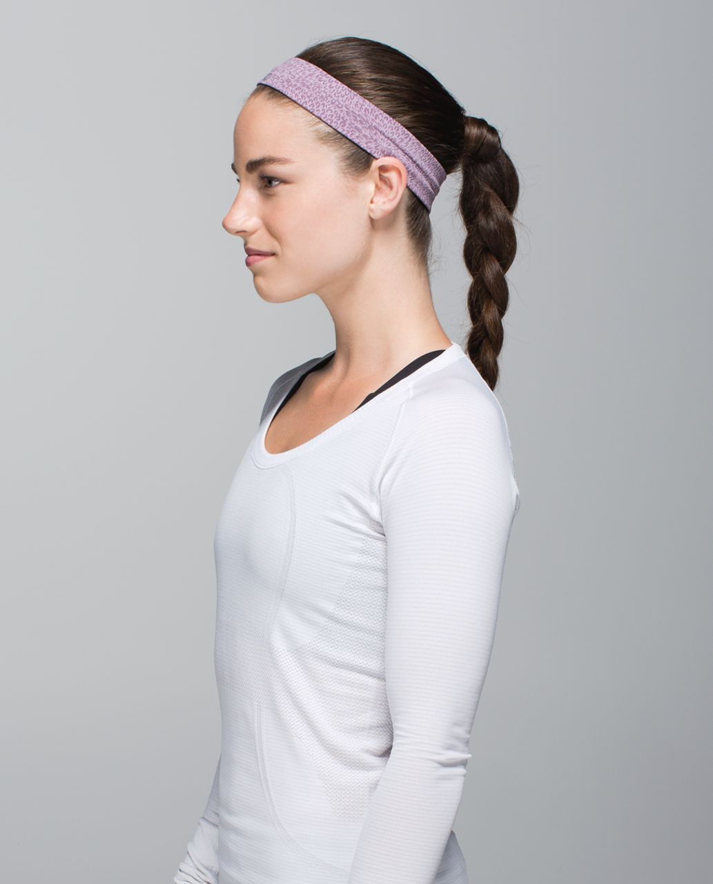 Lululemon Swiftly Headband - Heathered Purple Fog