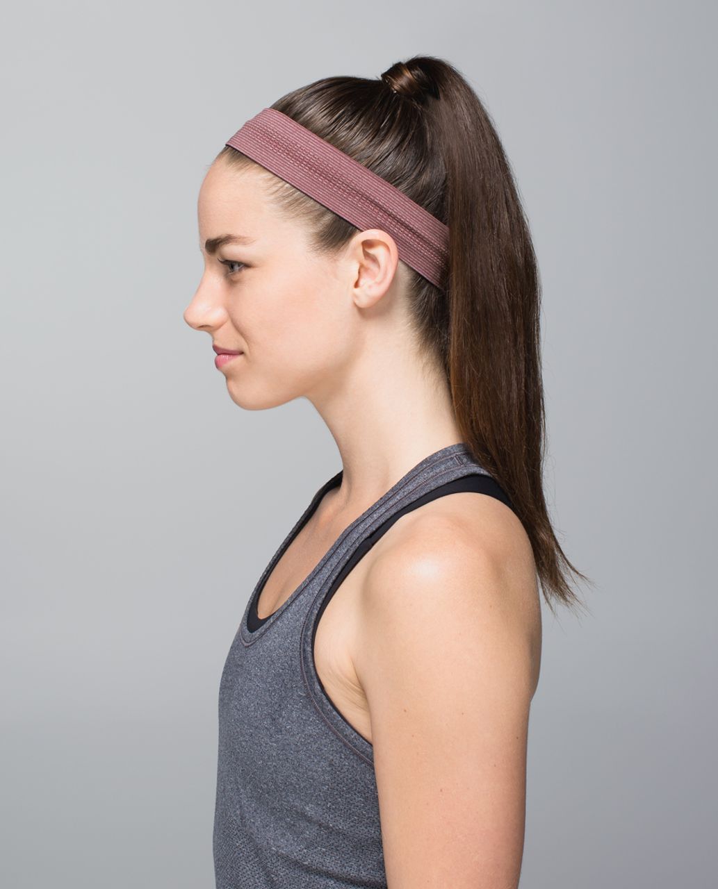 Lululemon Swiftly Headband - Heathered Bordeaux Drama