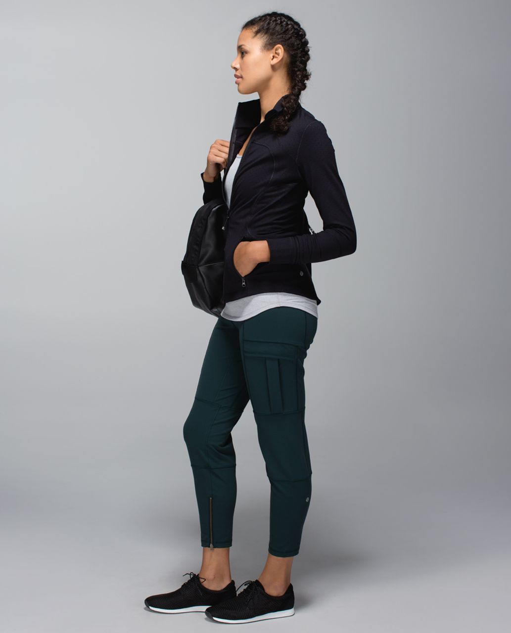 Lululemon Forme Jacket II (Textured) - Shine Dot Black