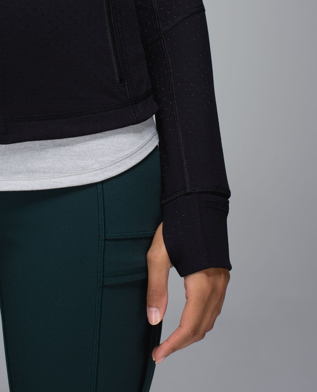 Lululemon Forme Jacket II (Textured) - Shine Dot Black