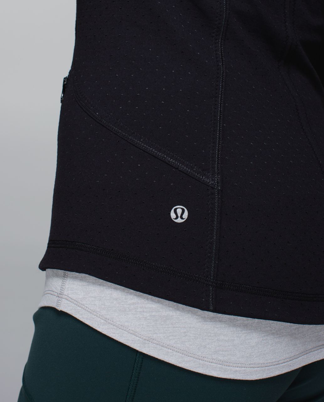 Lululemon Forme Jacket II (Textured) - Shine Dot Black