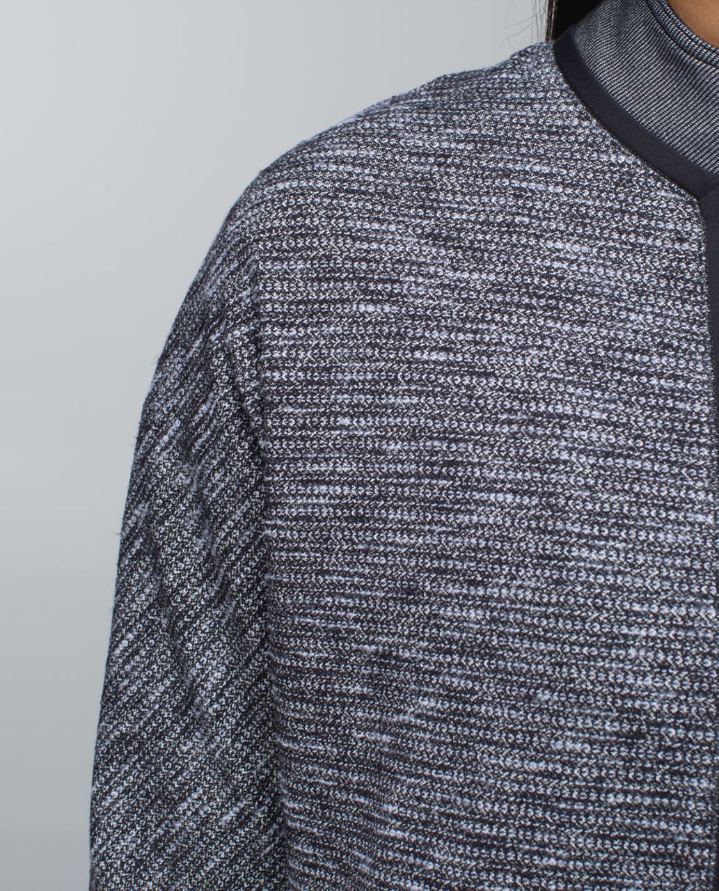 Lululemon Cocoon Car Coat - Black / Coco Pique Black / Shine Dot Black