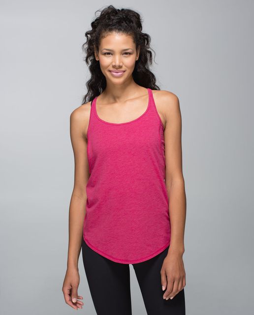 Lululemon Vita Racer Tank - Straightup Stripe Heathered Medium Grey ...