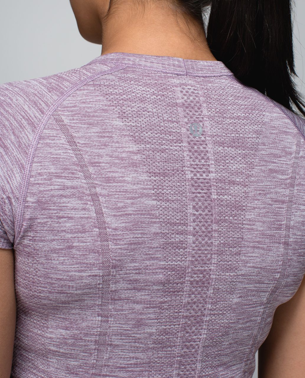 Lululemon Run:  Swiftly Tech Short Sleeve Crew - Space Dye Heathered Purple Fog