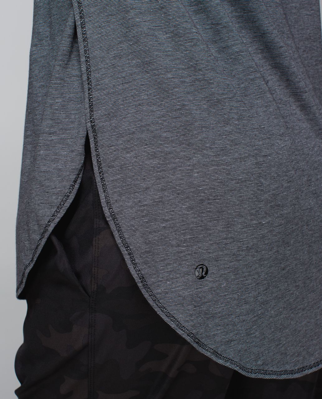 Lululemon Om Tee - Micro Stripe Black White