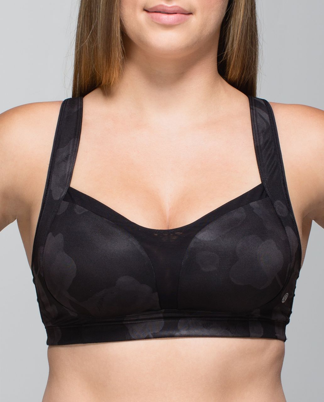 Lululemon Ta Ta Tamer II (C-E cup) - Inky Floral Soot Black