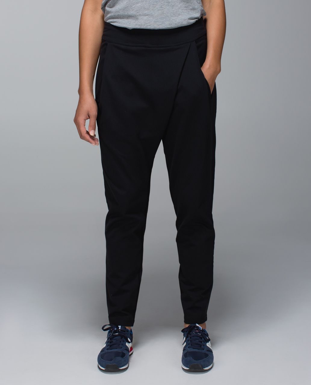 Lululemon Yogini Trouser Pant - Black /  Wee Stripe Black Heathered Black