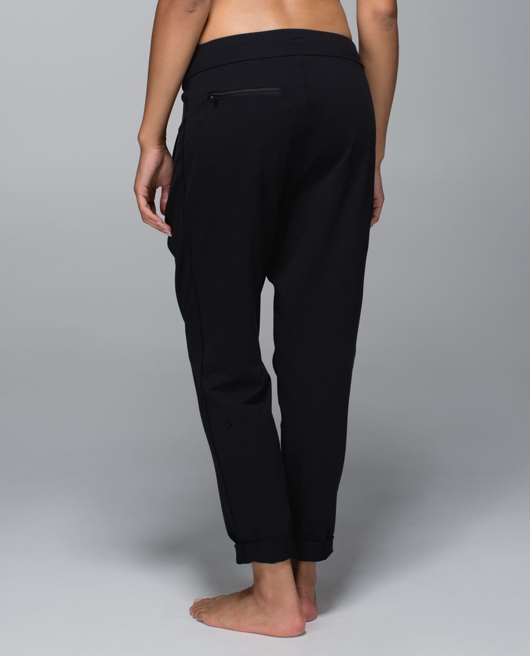 Lululemon Yogini Trouser Pant - Black /  Wee Stripe Black Heathered Black