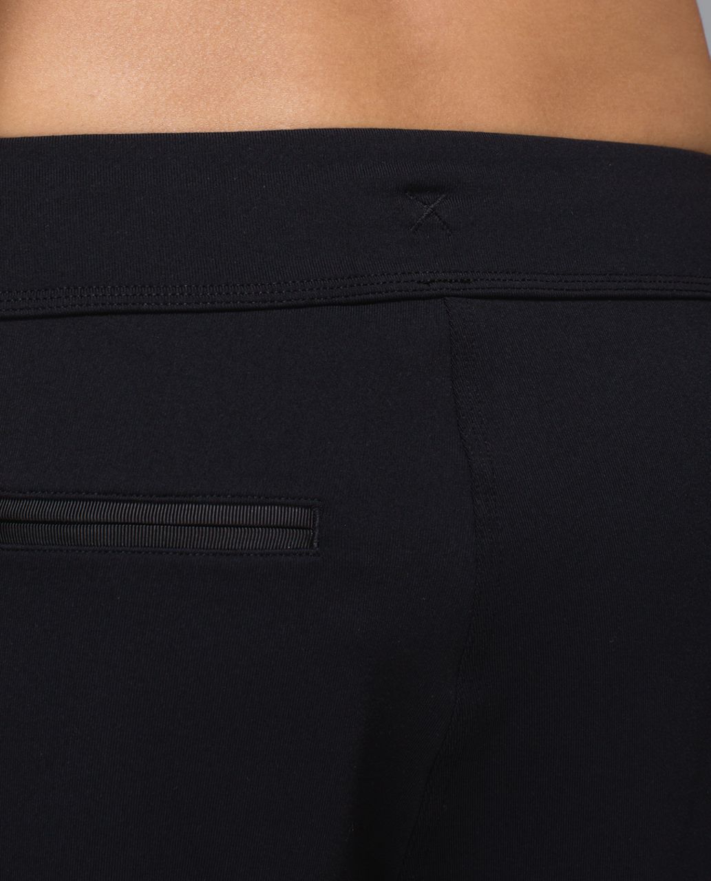 Lululemon Yogini Trouser Pant - Black /  Wee Stripe Black Heathered Black