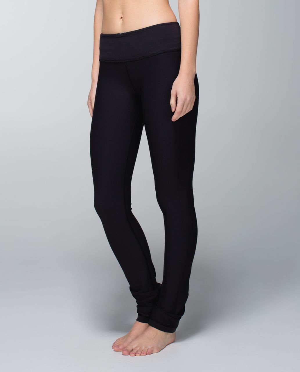 Lululemon Skinny Groove Pant *Full-On Luon - Black / Fa14 Quilt 9