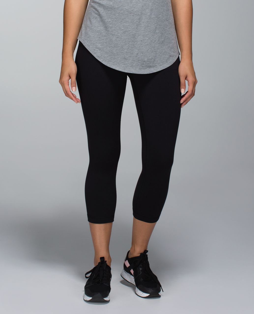 Lululemon Wunder Under Crop II *Full-On Luxtreme (Roll Down) - Black