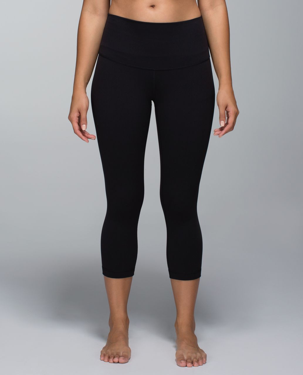 Lululemon Wunder Under Crop II *Full-On Luxtreme (Roll Down) - Black