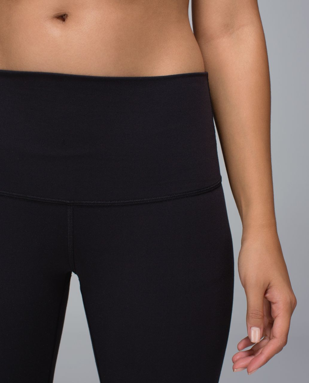 Lululemon Wunder Under Crop II *Full-On Luxtreme (Roll Down) - Black