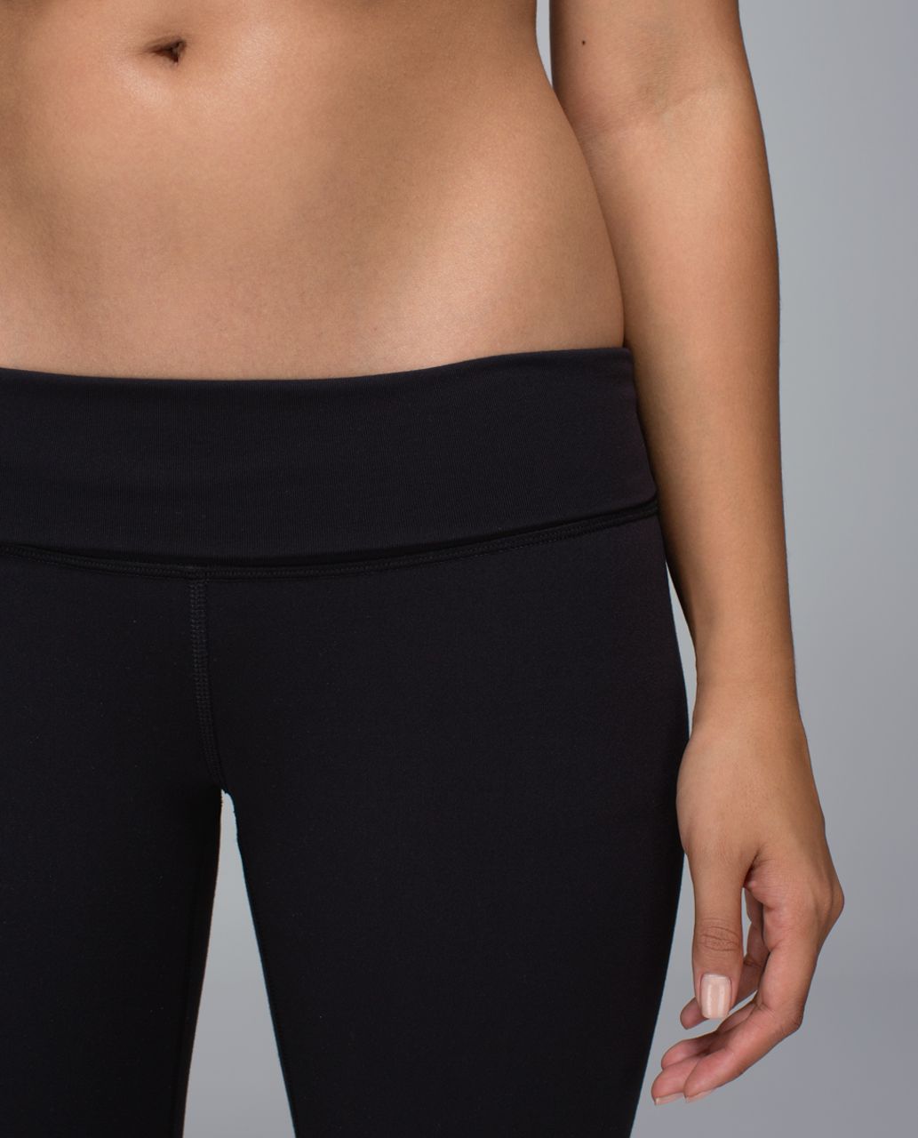 Lululemon Wunder Under Crop II *Full-On Luxtreme (Roll Down) - Black