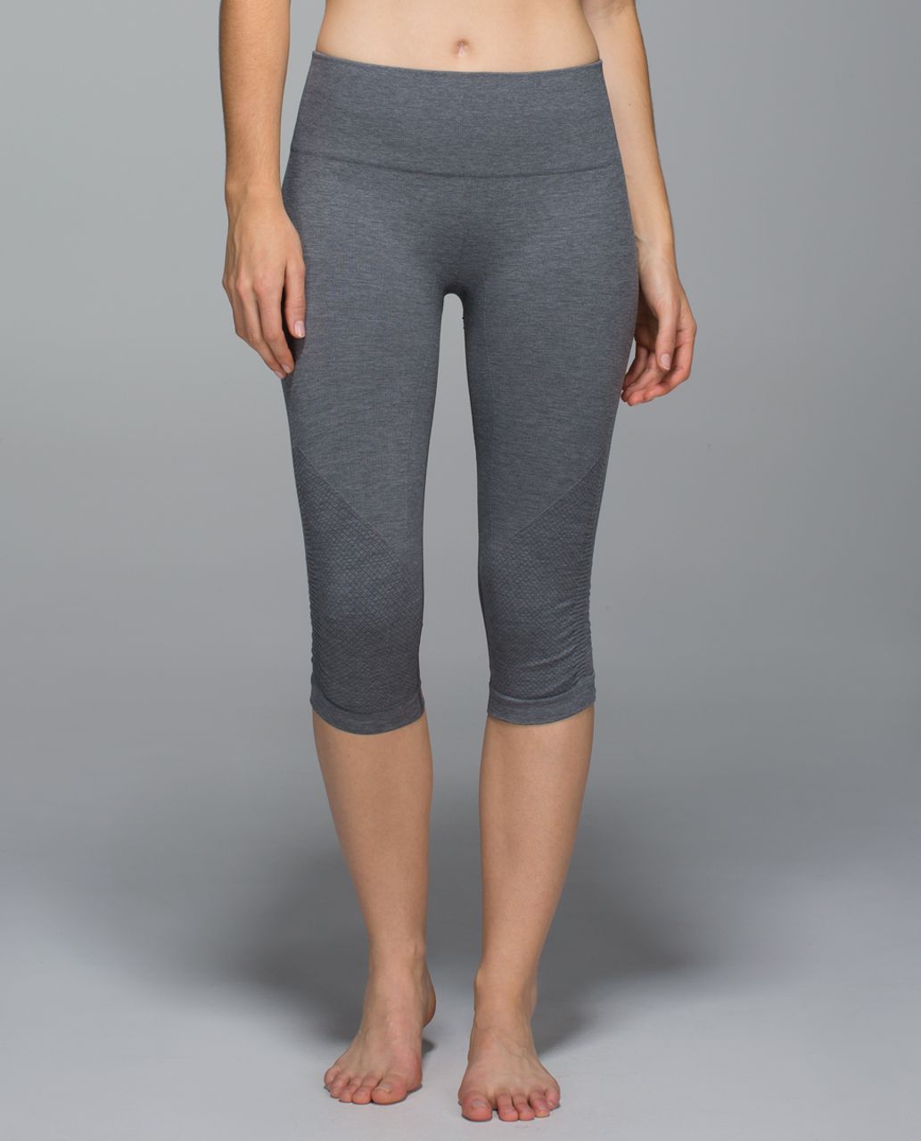 Lululemon In The Flow Crop II - Heathered Slate