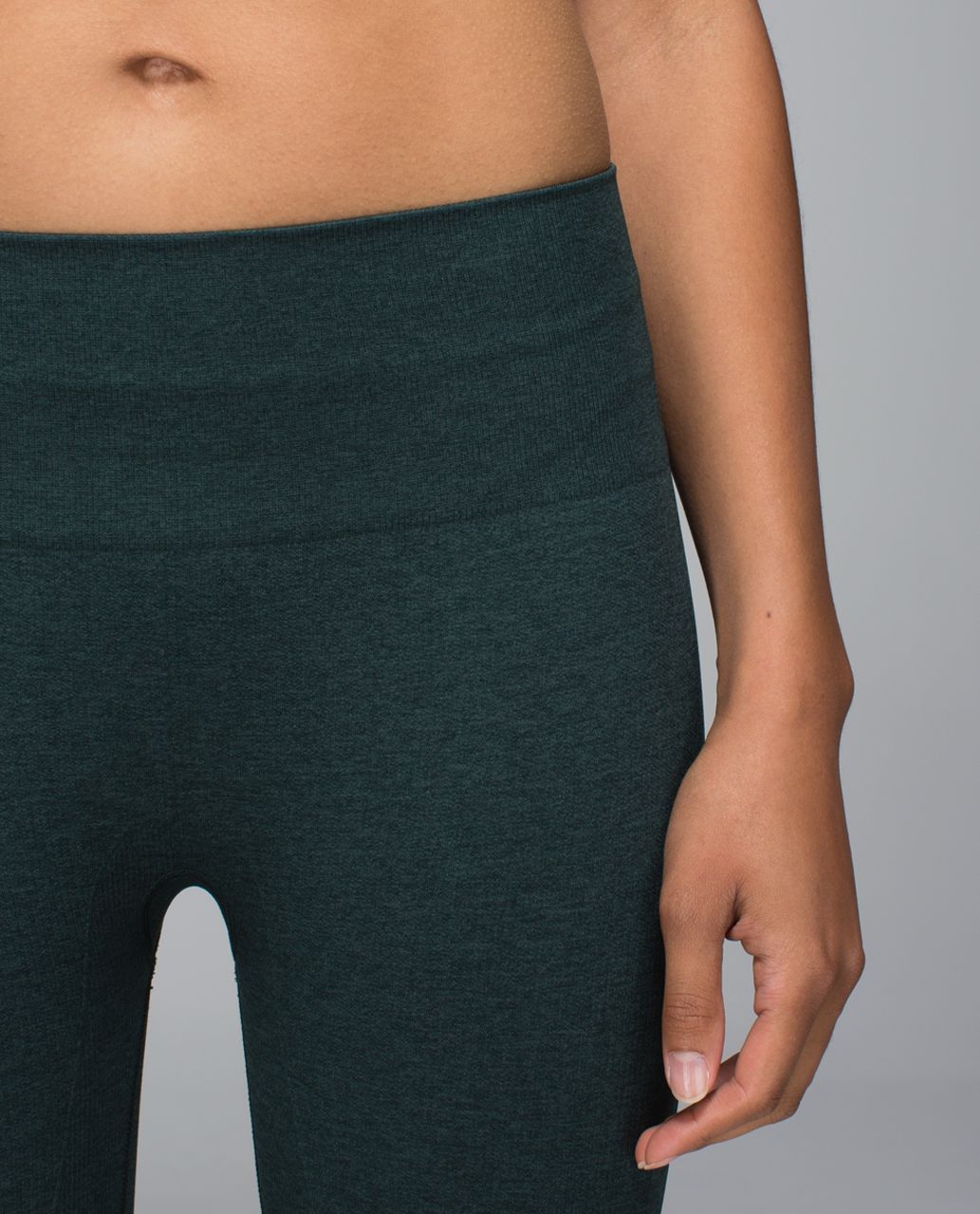 Lululemon In The Flow Crop II - Heathered Dark Slate - lulu fanatics